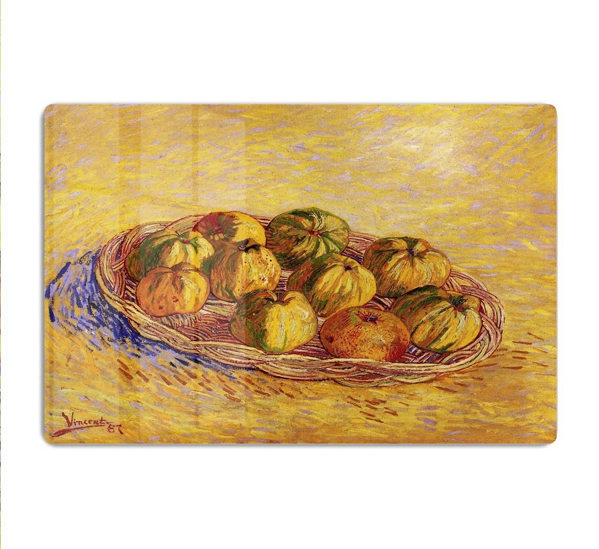 Still Life with Basket of Apples by Van Gogh HD Metal Print