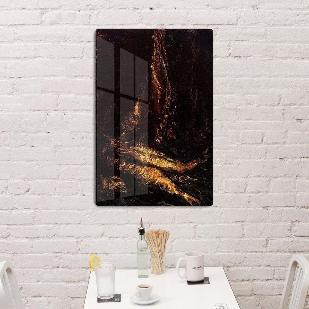 Still Life with Bloaters 2 by Van Gogh HD Metal Print