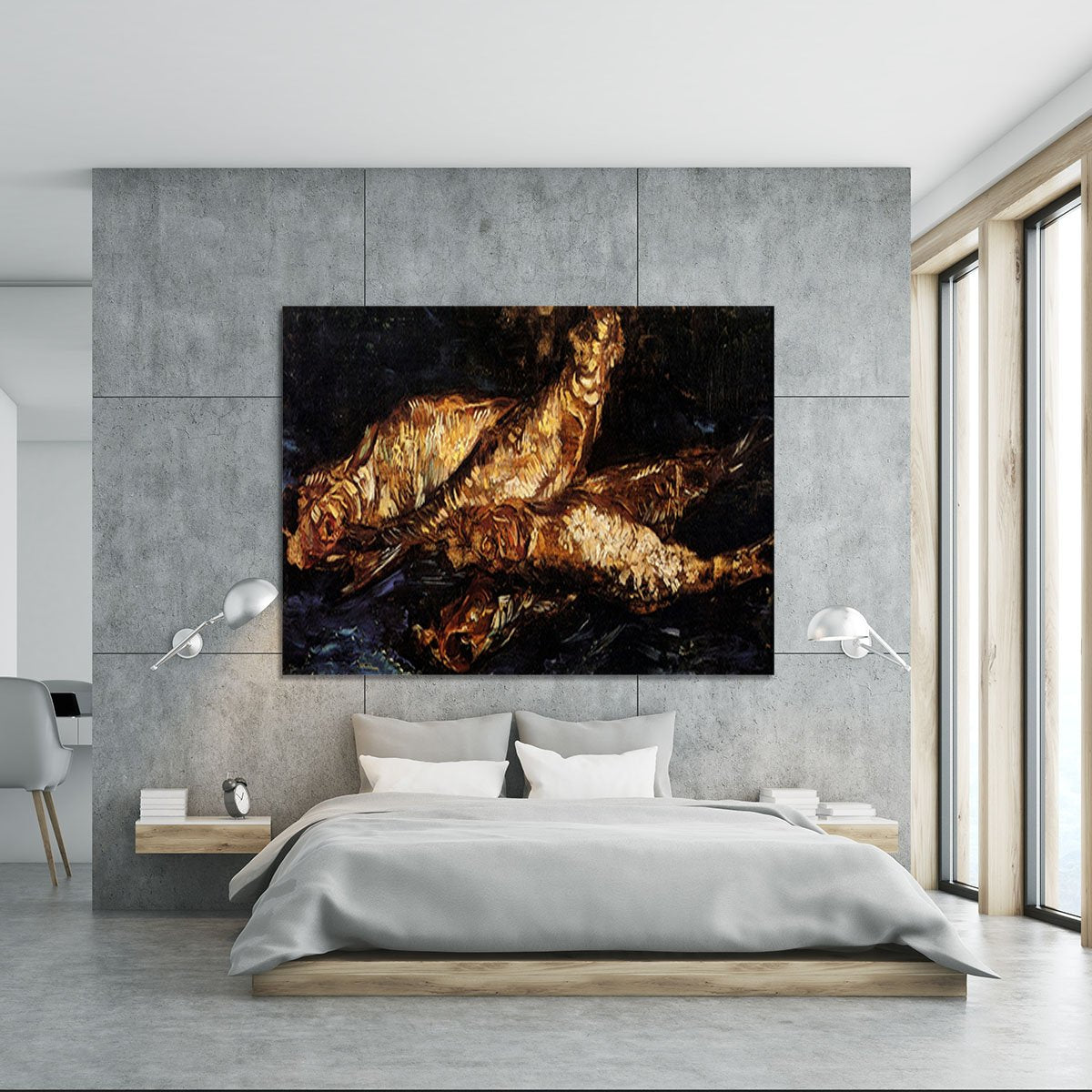 Still Life with Bloaters by Van Gogh Canvas Print or Poster