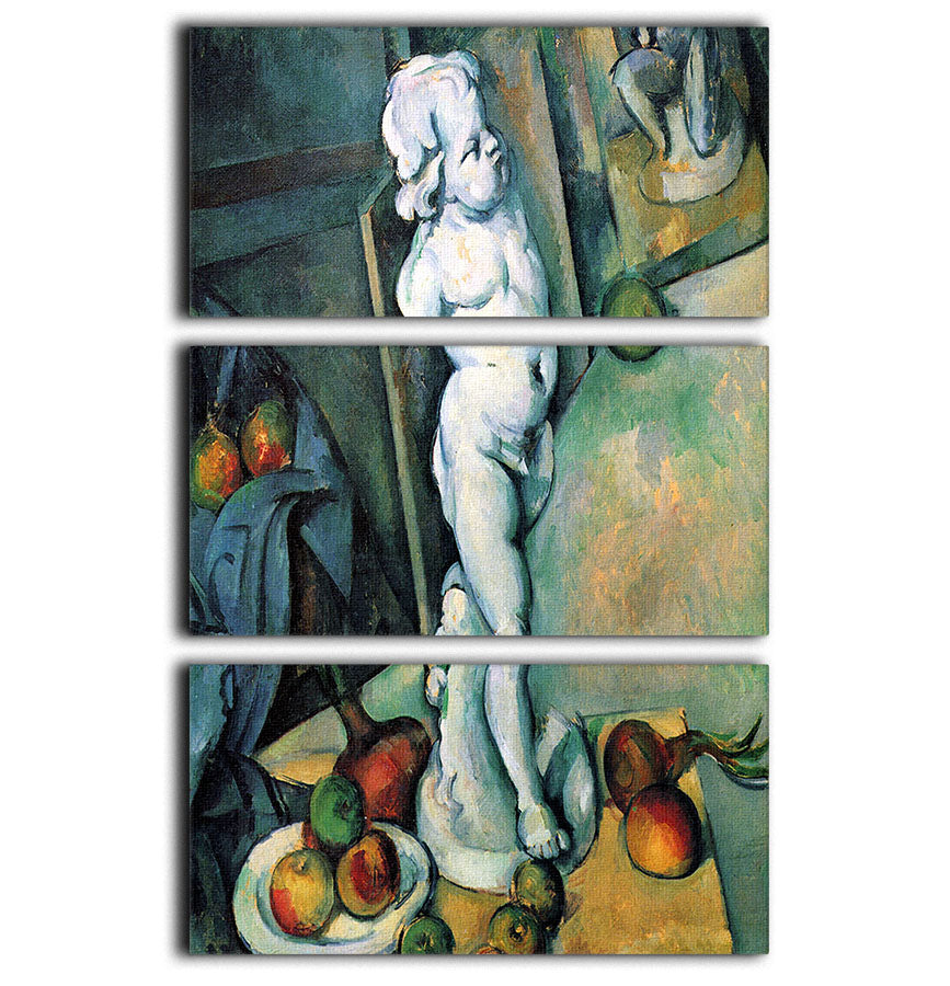 Still Life with Cherub by Cezanne 3 Split Panel Canvas Print - Canvas Art Rocks - 1