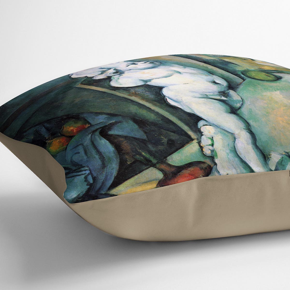 Still Life with Cherub by Cezanne Cushion - Canvas Art Rocks - 2