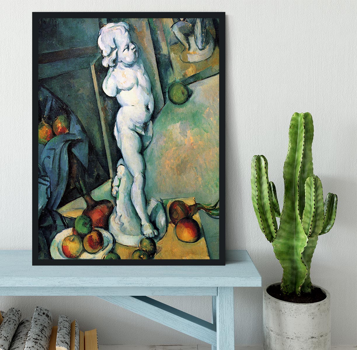 Still Life with Cherub by Cezanne Framed Print - Canvas Art Rocks - 2