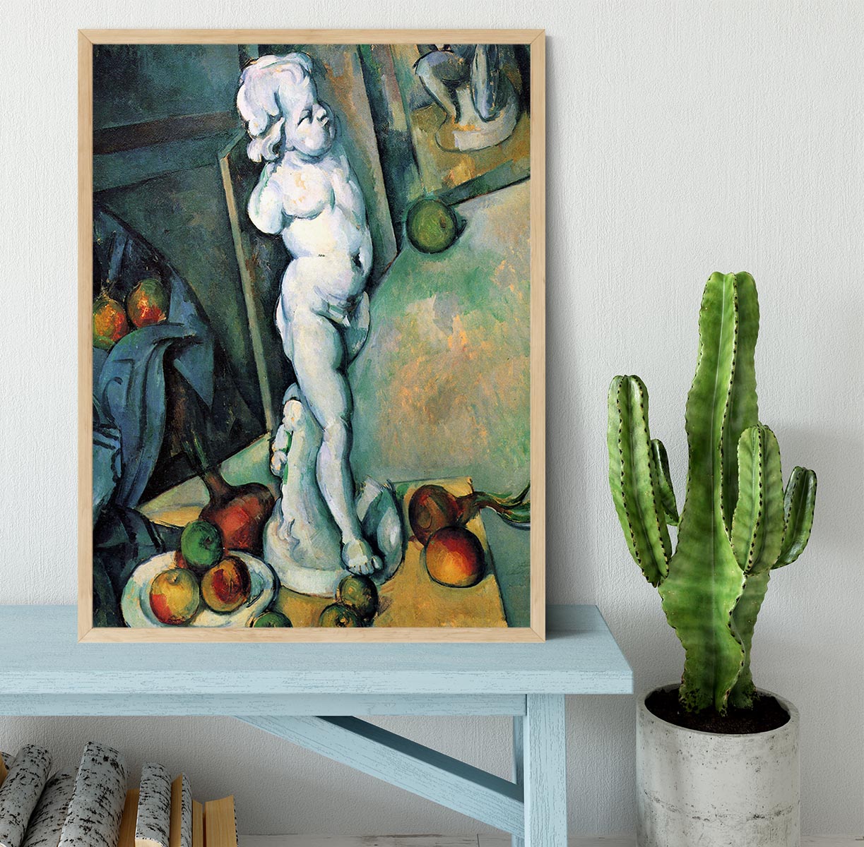 Still Life with Cherub by Cezanne Framed Print - Canvas Art Rocks - 4