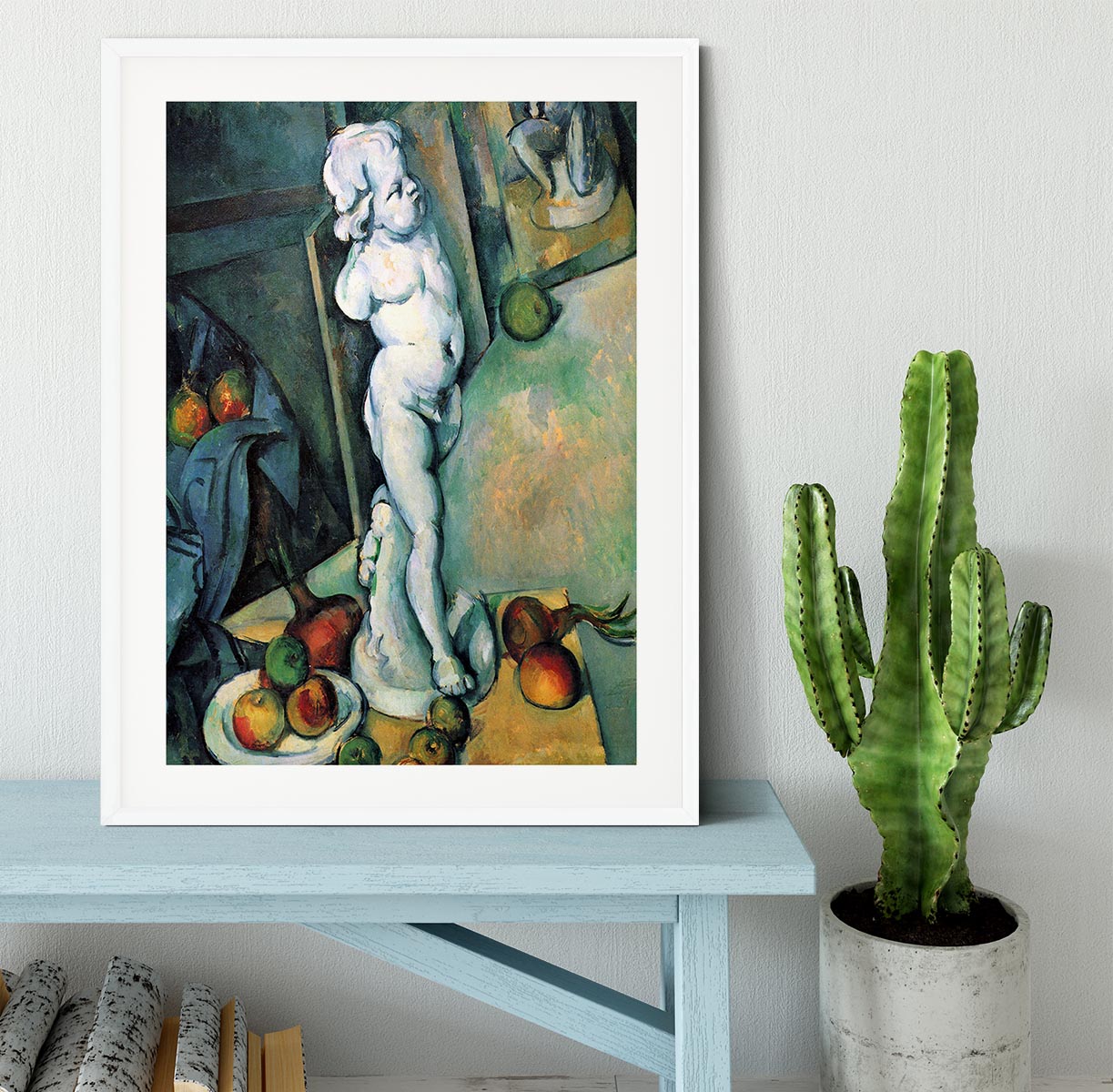 Still Life with Cherub by Cezanne Framed Print - Canvas Art Rocks - 5
