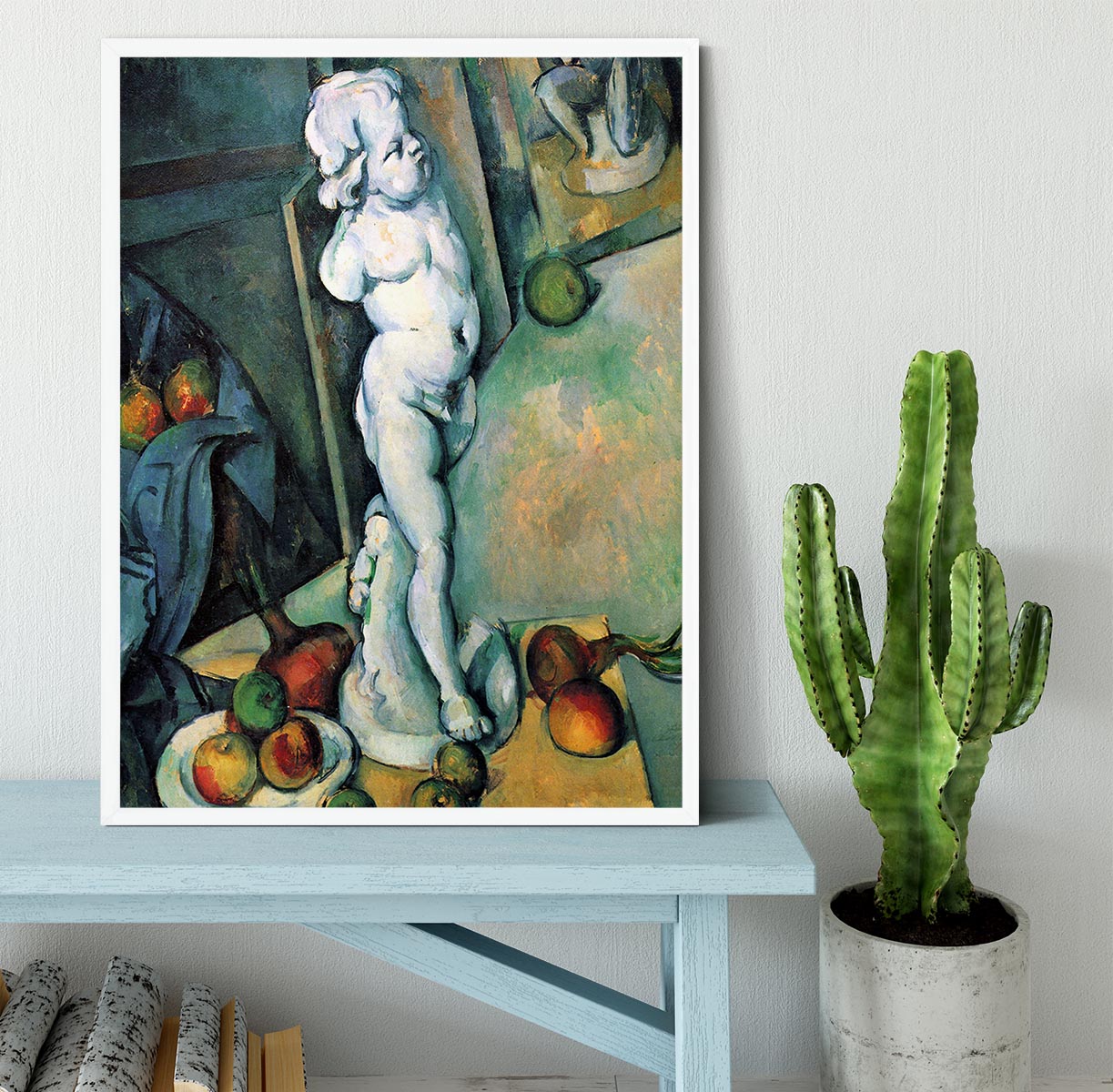 Still Life with Cherub by Cezanne Framed Print - Canvas Art Rocks -6