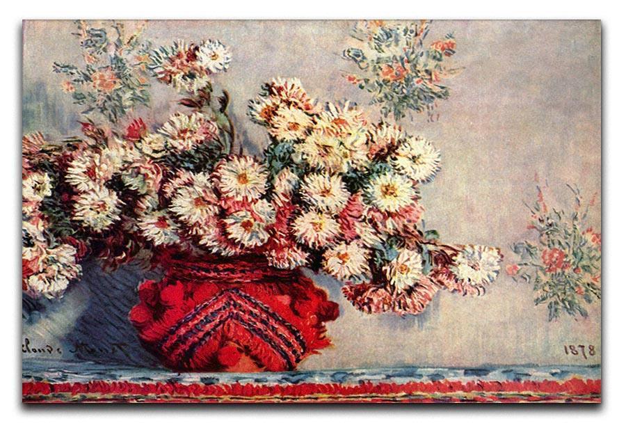 Still Life with Chrysanthemums by Monet Canvas Print & Poster  - Canvas Art Rocks - 1