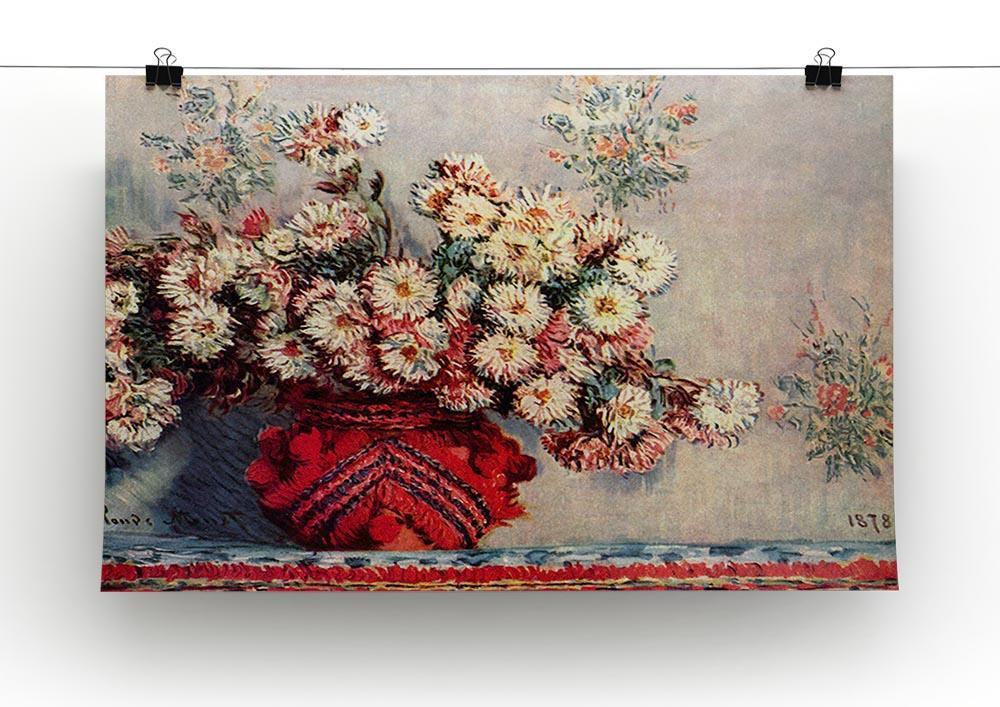 Still Life with Chrysanthemums by Monet Canvas Print & Poster - Canvas Art Rocks - 2