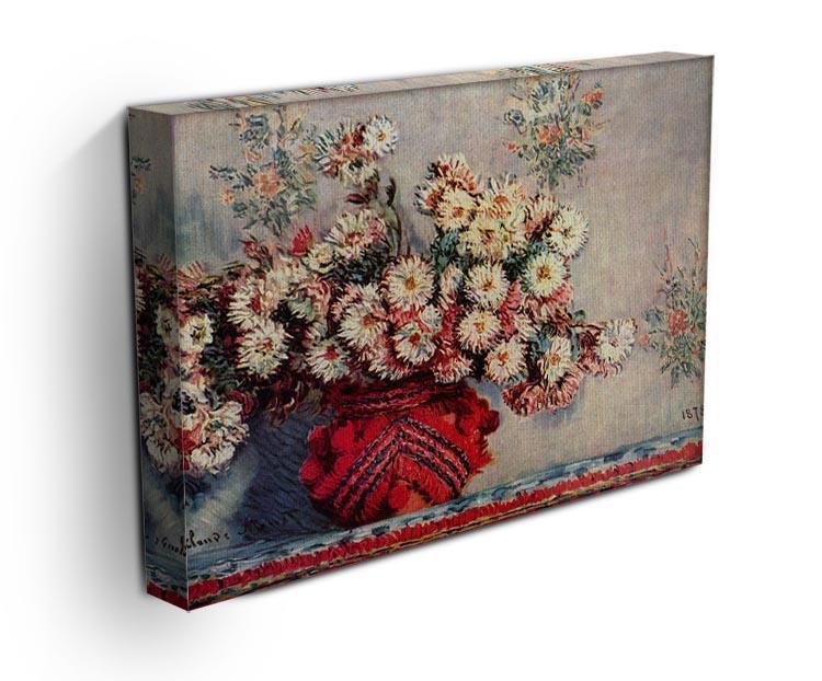 Still Life with Chrysanthemums by Monet Canvas Print & Poster - Canvas Art Rocks - 3
