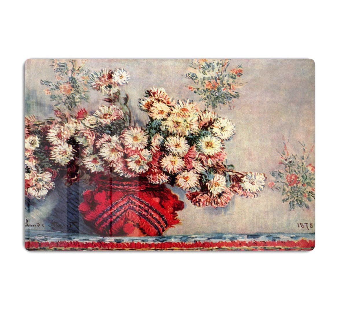 Still Life with Chrysanthemums by Monet HD Metal Print