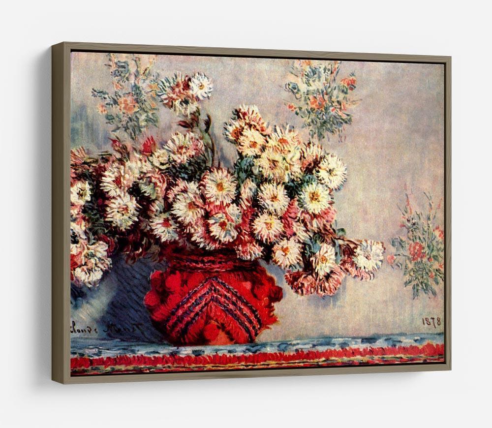Still Life with Chrysanthemums by Monet HD Metal Print