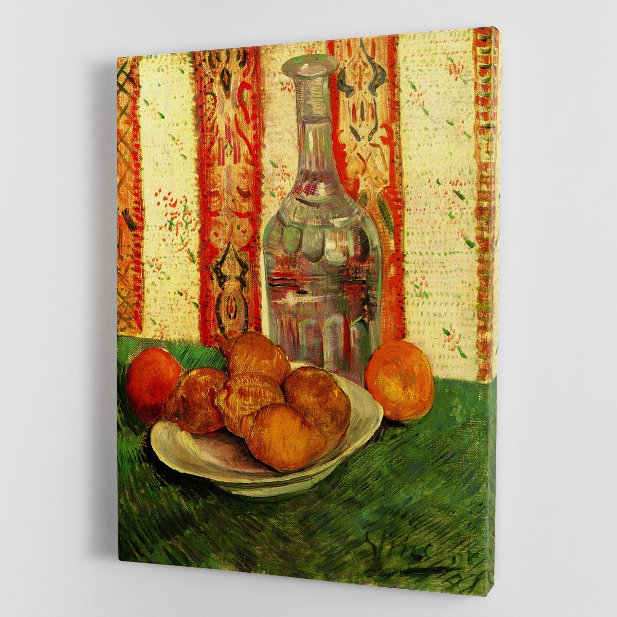 Still Life with Decanter and Lemons on a Plate by Van Gogh Canvas Print or Poster