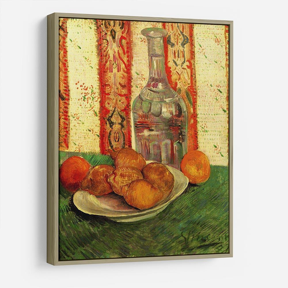 Still Life with Decanter and Lemons on a Plate by Van Gogh HD Metal Print