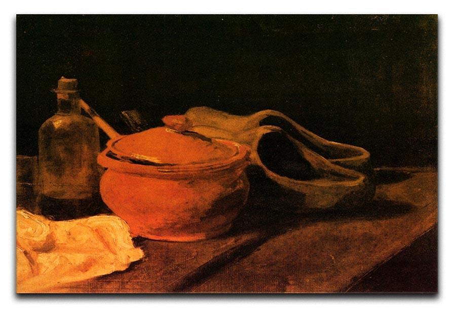 Still Life with Earthenware Bottle and Clogs by Van Gogh Canvas Print & Poster  - Canvas Art Rocks - 1