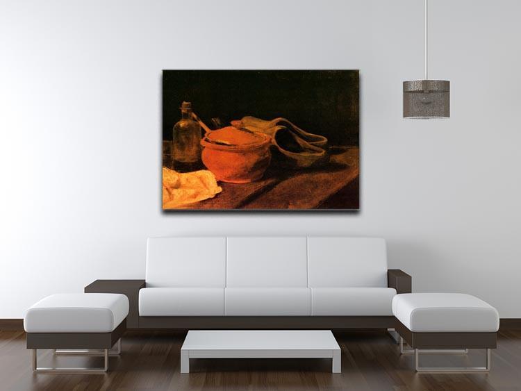 Still Life with Earthenware Bottle and Clogs by Van Gogh Canvas Print & Poster - Canvas Art Rocks - 4