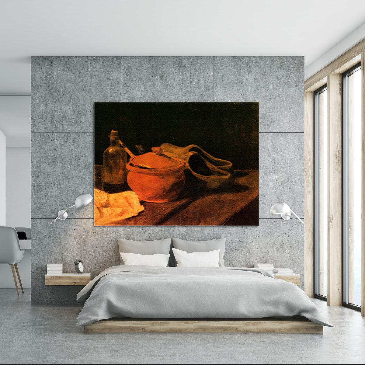 Still Life with Earthenware Bottle and Clogs by Van Gogh Canvas Print or Poster - Canvas Art Rocks - 5