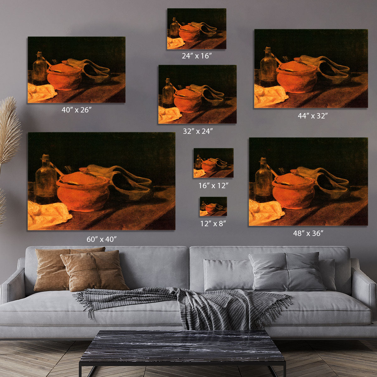 Still Life with Earthenware Bottle and Clogs by Van Gogh Canvas Print or Poster - Canvas Art Rocks - 7