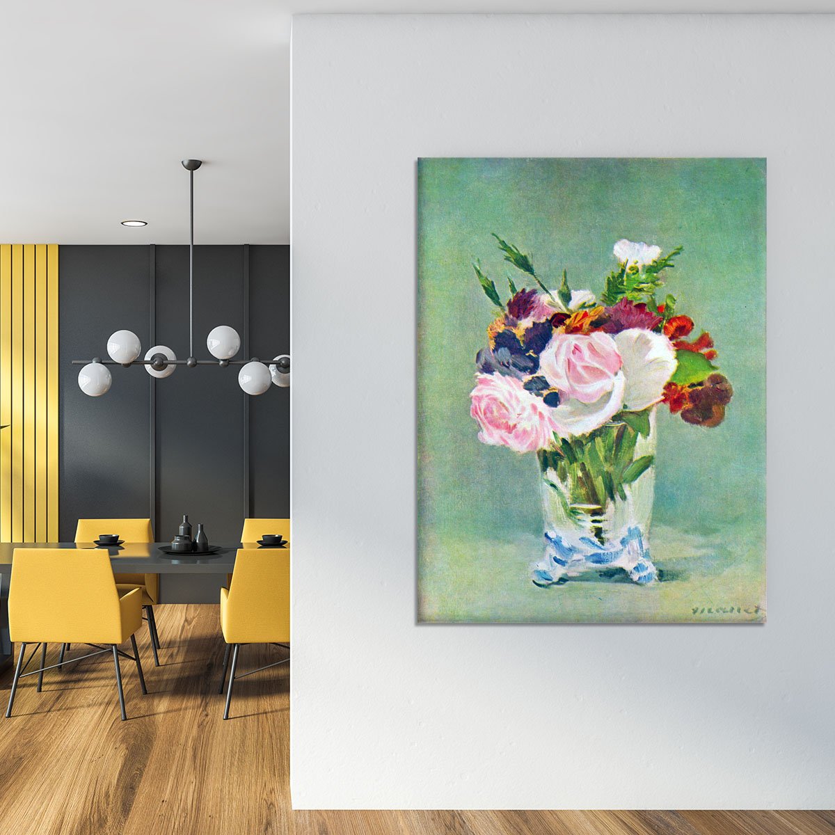 Still Life with Flowers 2 by Manet Canvas Print or Poster
