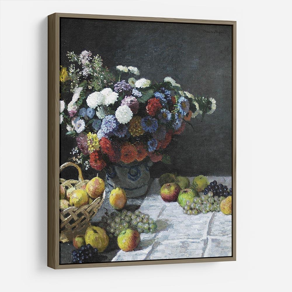 Still Life with Flowers and Fruits by Monet HD Metal Print