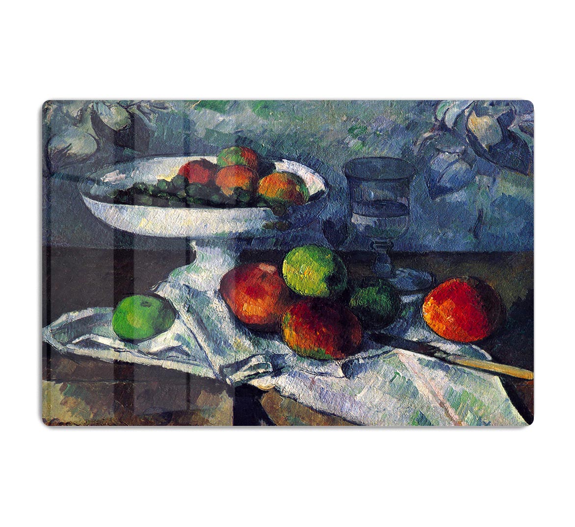 Still Life with Fruit Bowl by Cezanne Acrylic Block - Canvas Art Rocks - 1