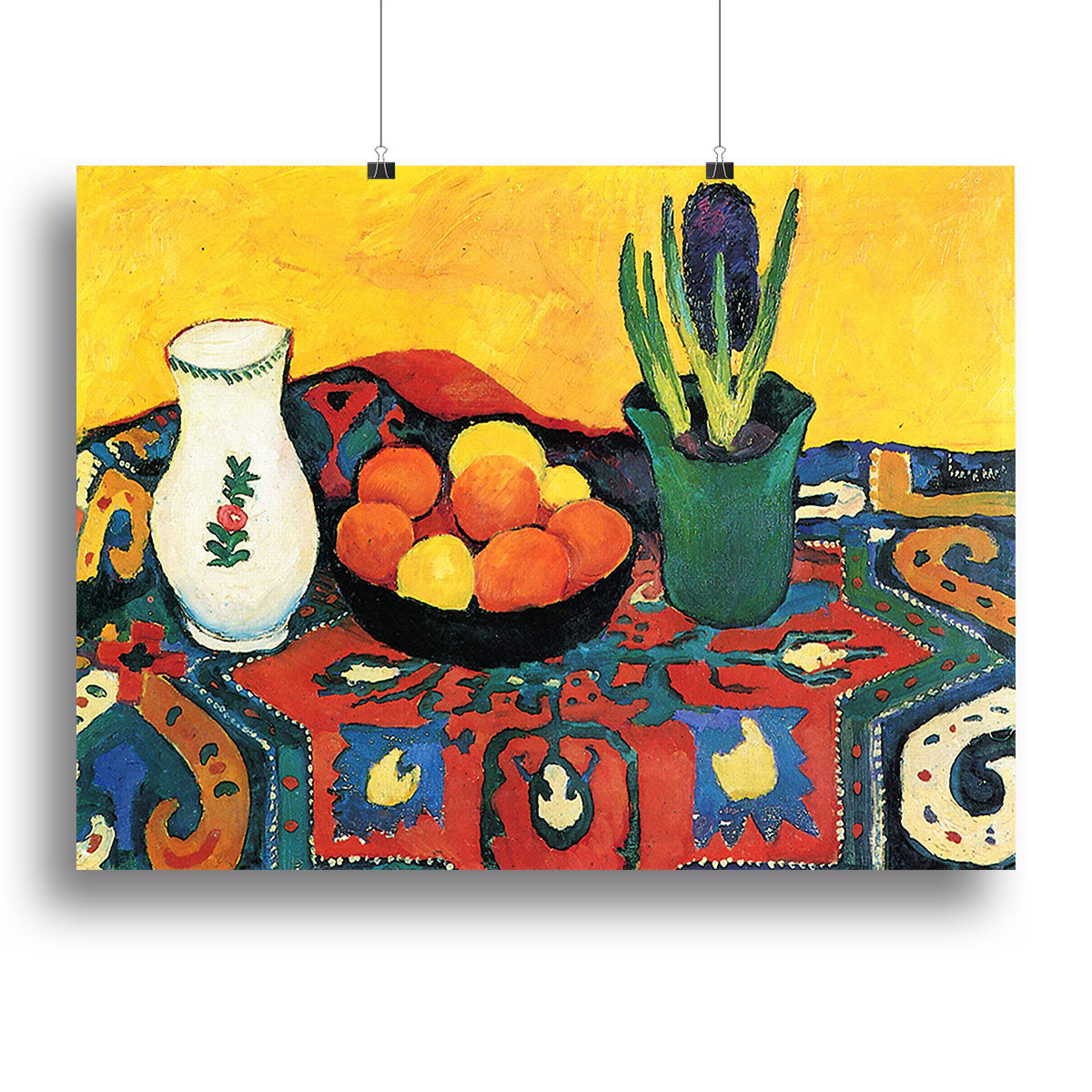 Still Life with Hyacinthe by Macke Canvas Print or Poster - Canvas Art Rocks - 2