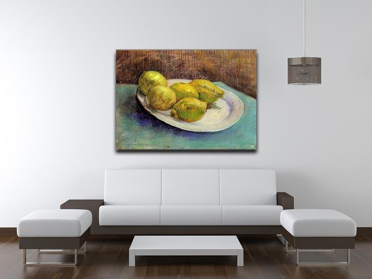 Still Life with Lemons on a Plate by Van Gogh Canvas Print & Poster - Canvas Art Rocks - 4