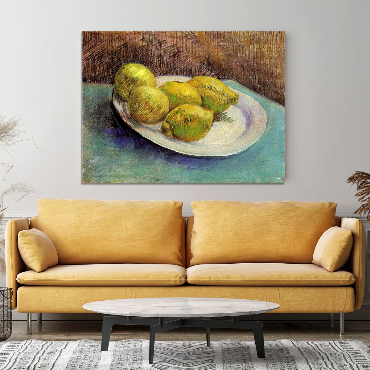 Still Life with Lemons on a Plate by Van Gogh Canvas Print or Poster