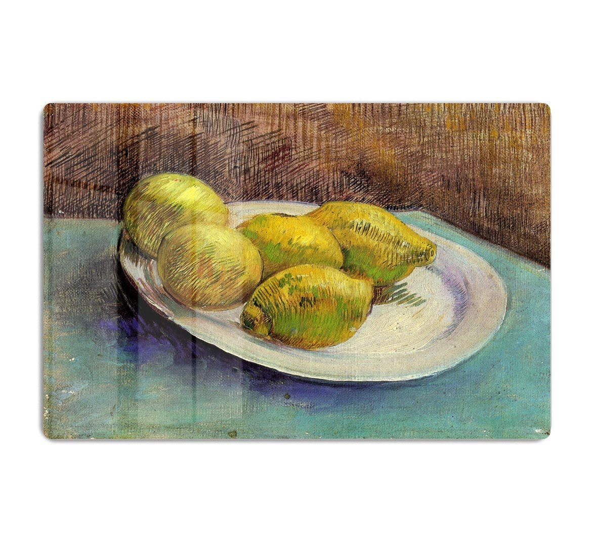 Still Life with Lemons on a Plate by Van Gogh HD Metal Print