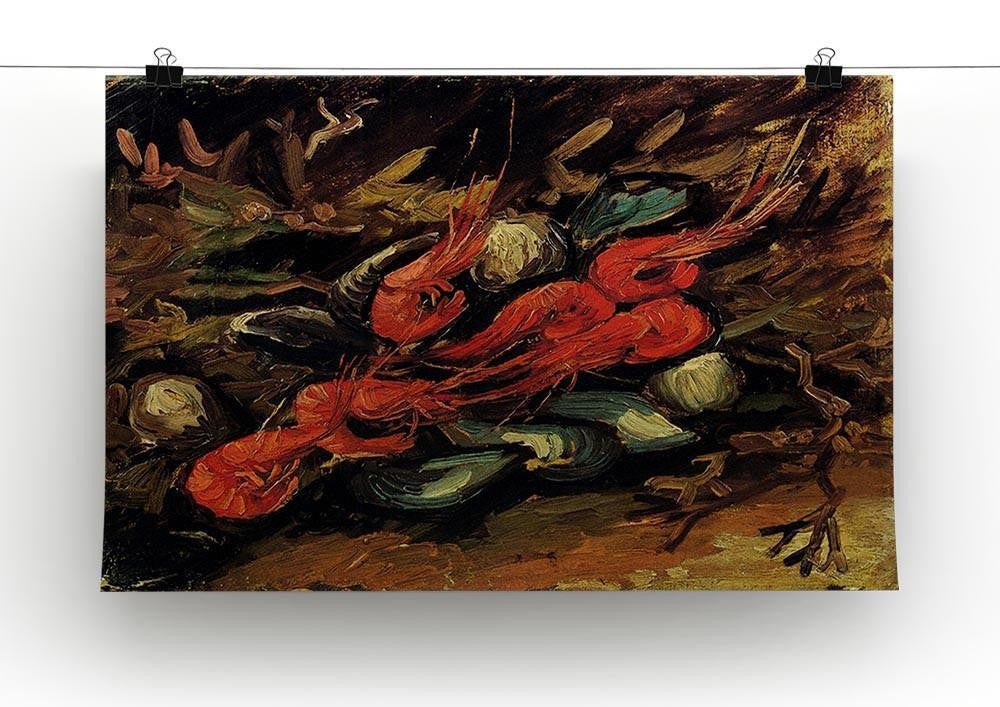 Still Life with Mussels and Shrimps by Van Gogh Canvas Print & Poster - Canvas Art Rocks - 2