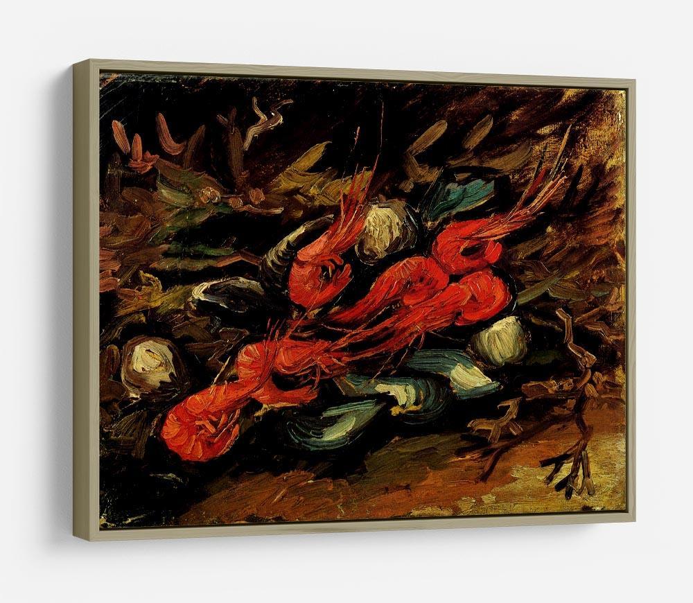 Still Life with Mussels and Shrimps by Van Gogh HD Metal Print