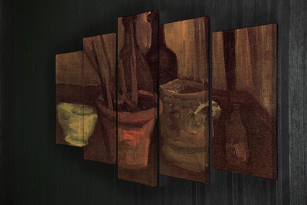 Still Life with Paintbrushes in a Pot by Van Gogh 5 Split Panel Canvas - Canvas Art Rocks - 2