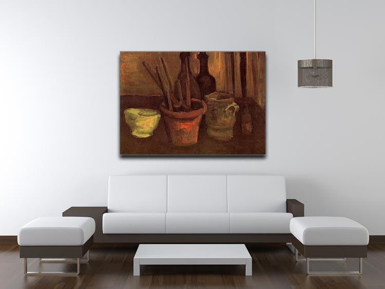 Still Life with Paintbrushes in a Pot by Van Gogh Canvas Print & Poster - Canvas Art Rocks - 4