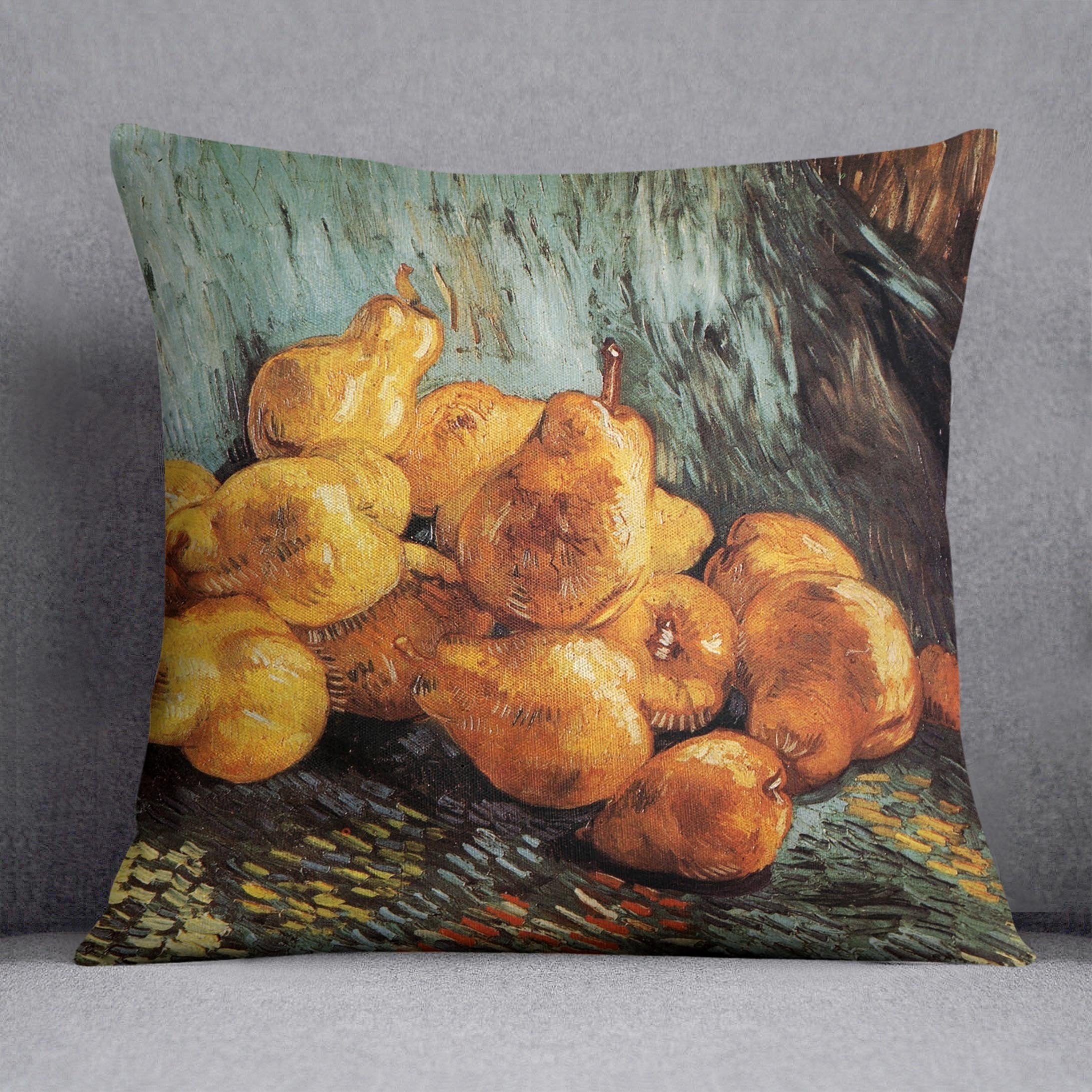 Still Life with Pears by Van Gogh Throw Pillow