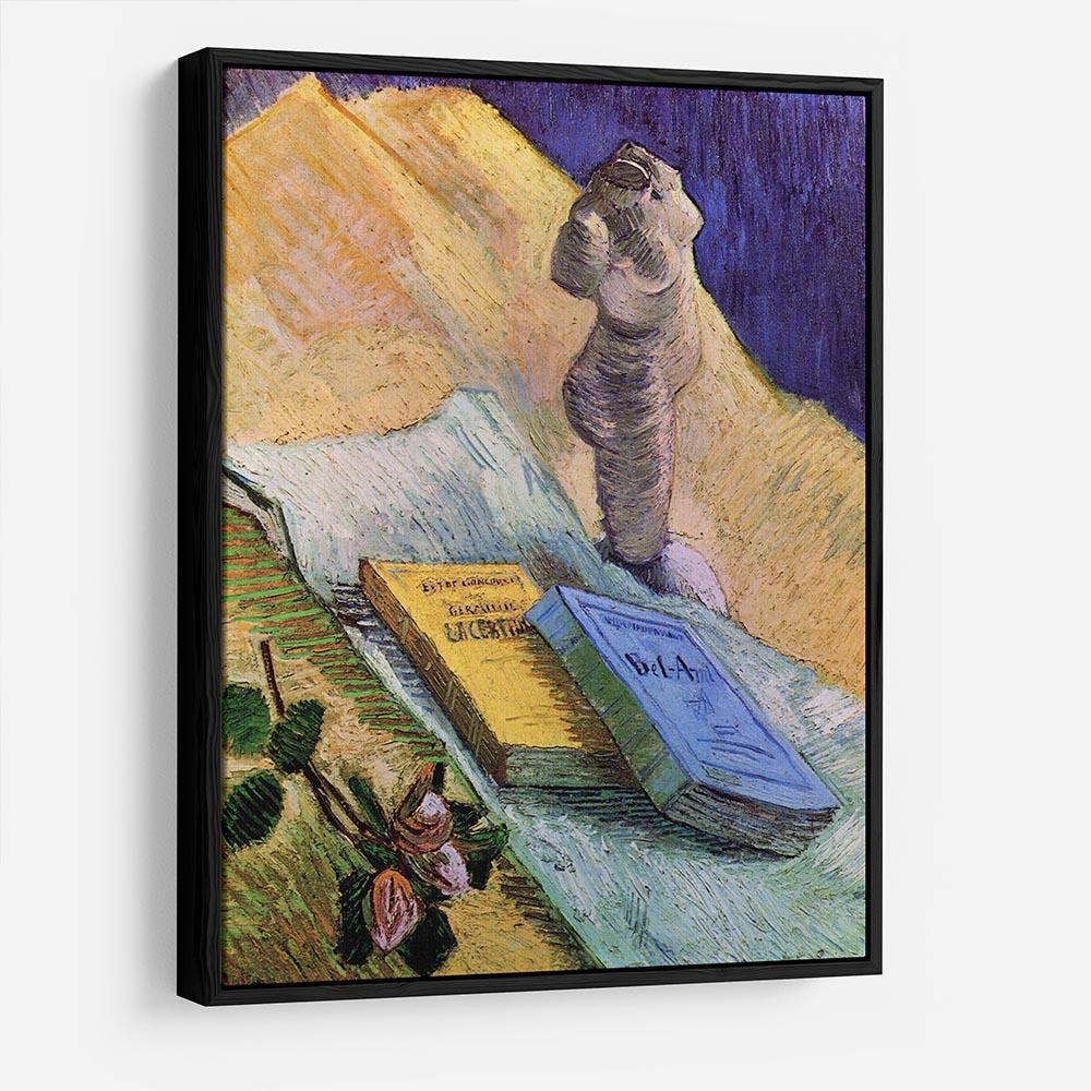 Still Life with Plaster Statuette a Rose and Two Novels by Van Gogh HD Metal Print