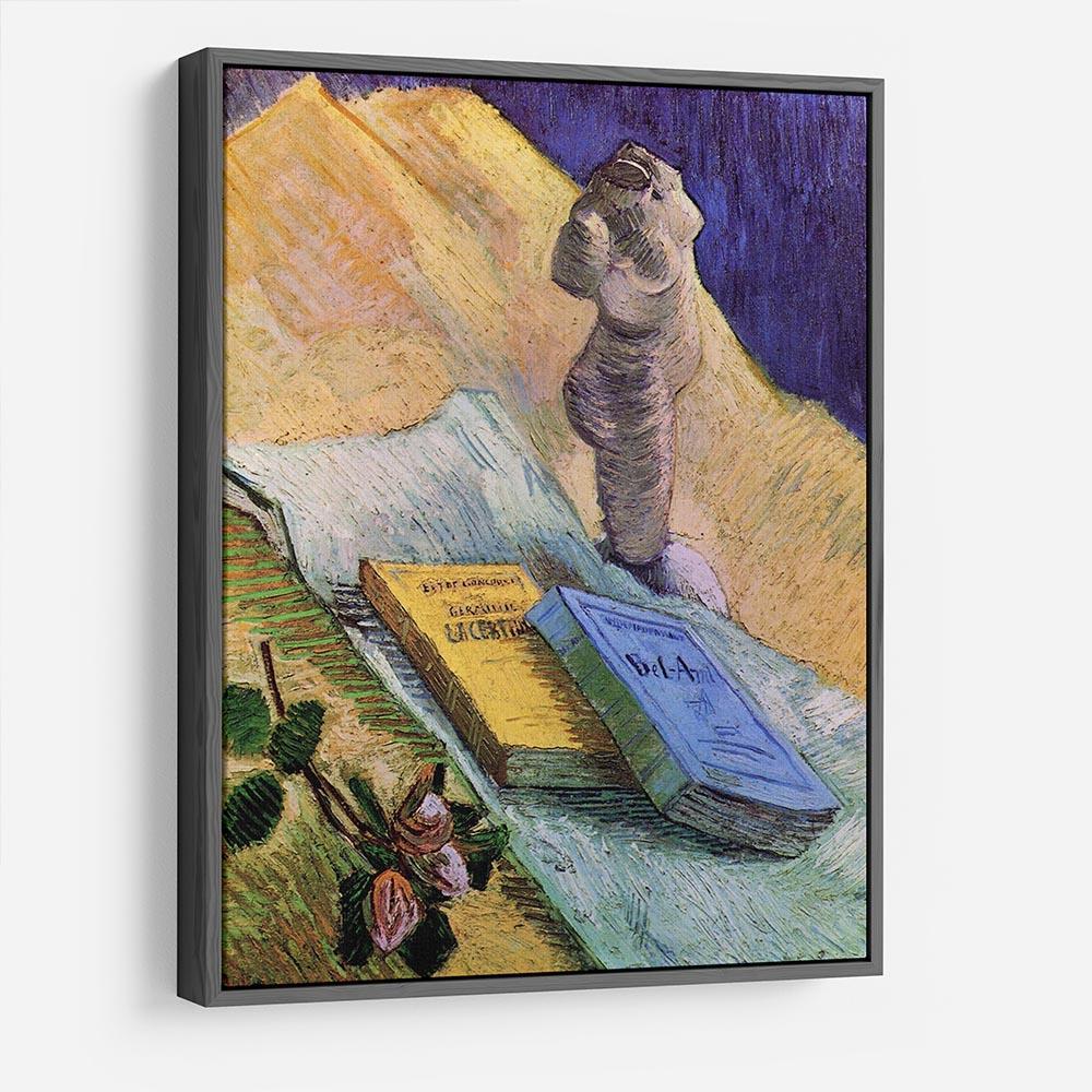 Still Life with Plaster Statuette a Rose and Two Novels by Van Gogh HD Metal Print