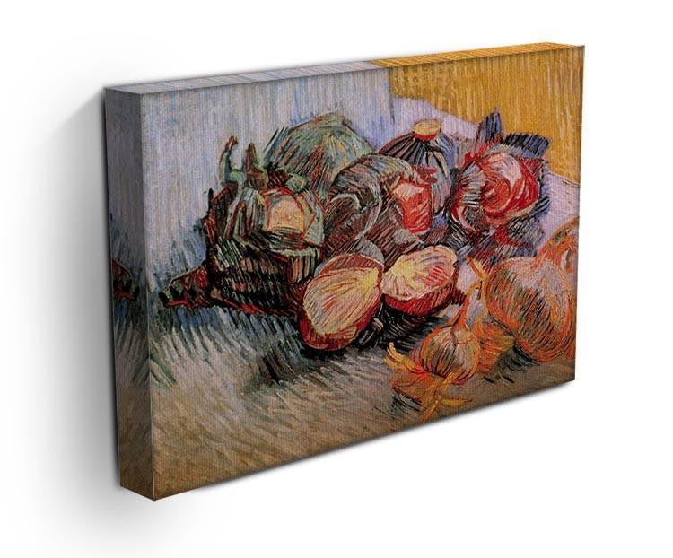 Still Life with Red Cabbages and Onions by Van Gogh Canvas Print & Poster - Canvas Art Rocks - 3