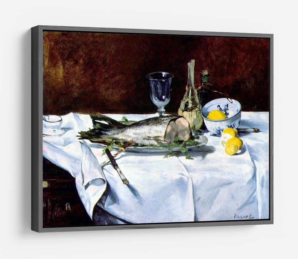 Still Life with Salmon by Manet HD Metal Print