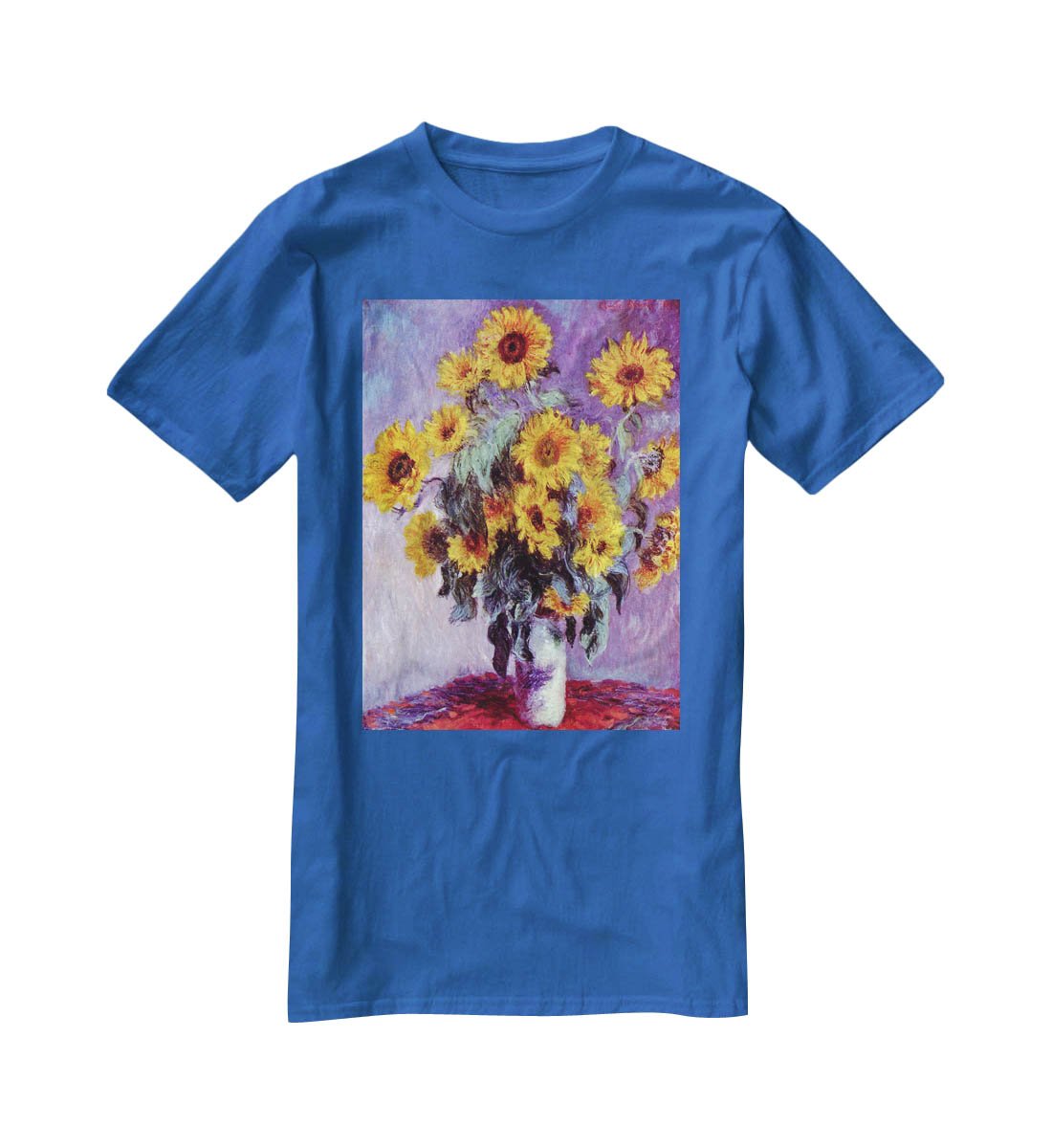 Still Life with Sunflowers by Monet T-Shirt - Canvas Art Rocks - 2