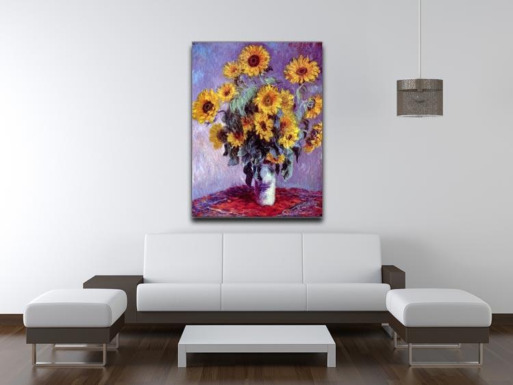 Still Life with Sunflowers by Monet Canvas Print & Poster - Canvas Art Rocks - 4