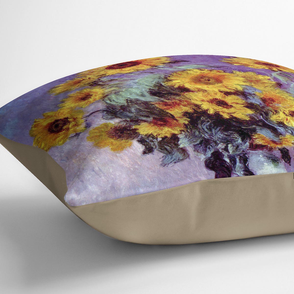 Still Life with Sunflowers by Monet Cushion