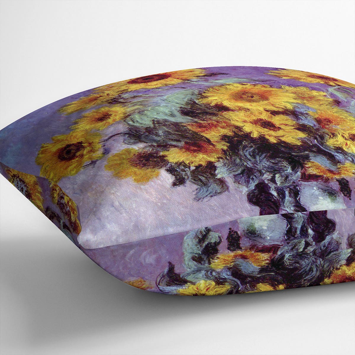 Still Life with Sunflowers by Monet Cushion