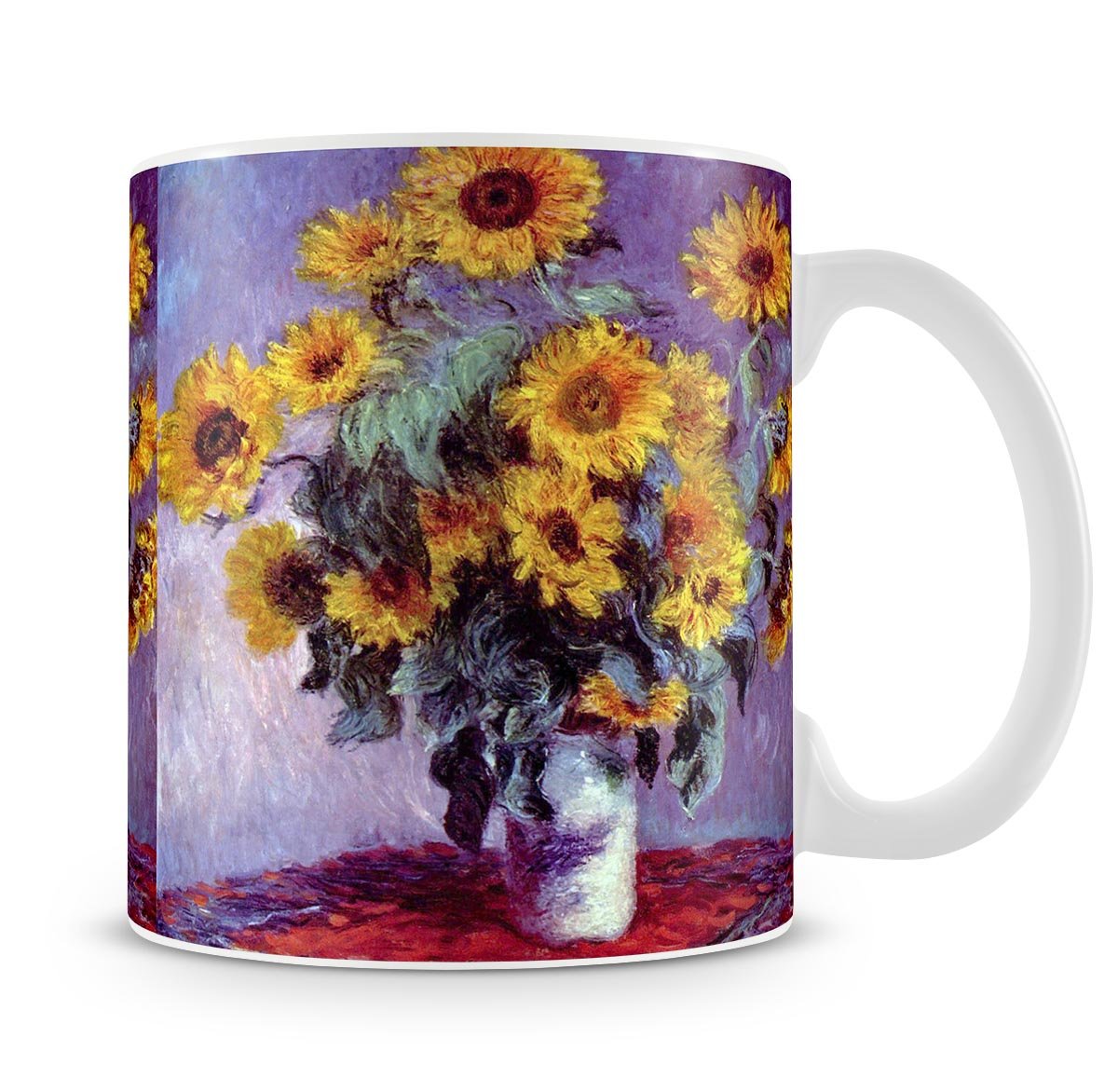 Still Life with Sunflowers by Monet Mug - Canvas Art Rocks - 4