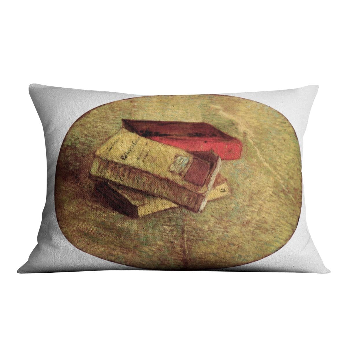 Still Life with Three Books by Van Gogh Throw Pillow