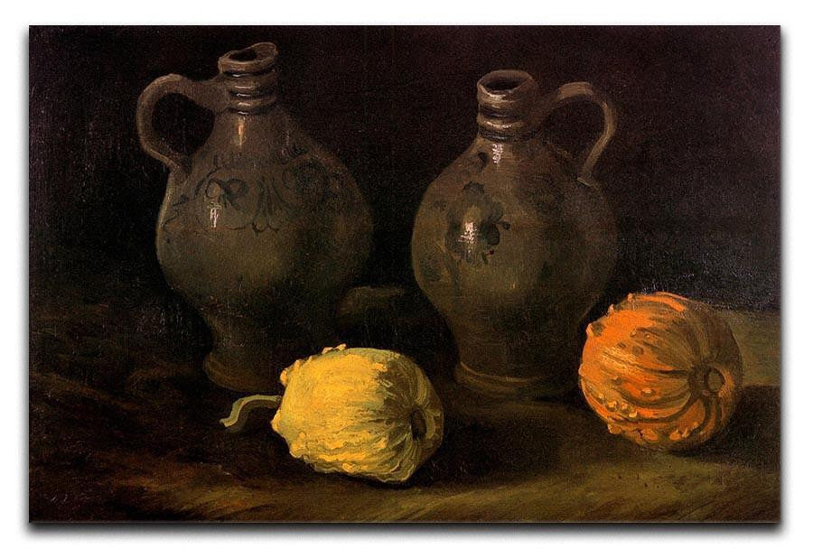 Still Life with Two Jars and Two Pumpkins by Van Gogh Canvas Print & Poster  - Canvas Art Rocks - 1