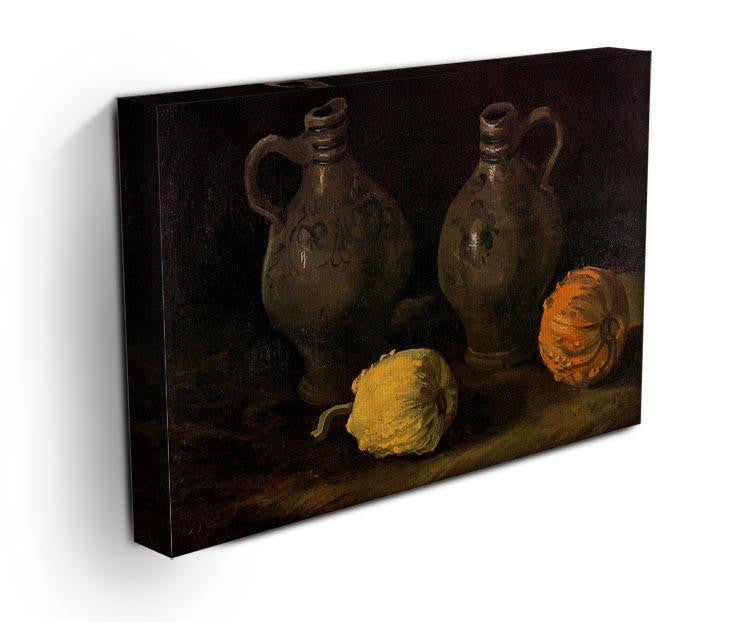 Still Life with Two Jars and Two Pumpkins by Van Gogh Canvas Print & Poster - Canvas Art Rocks - 3