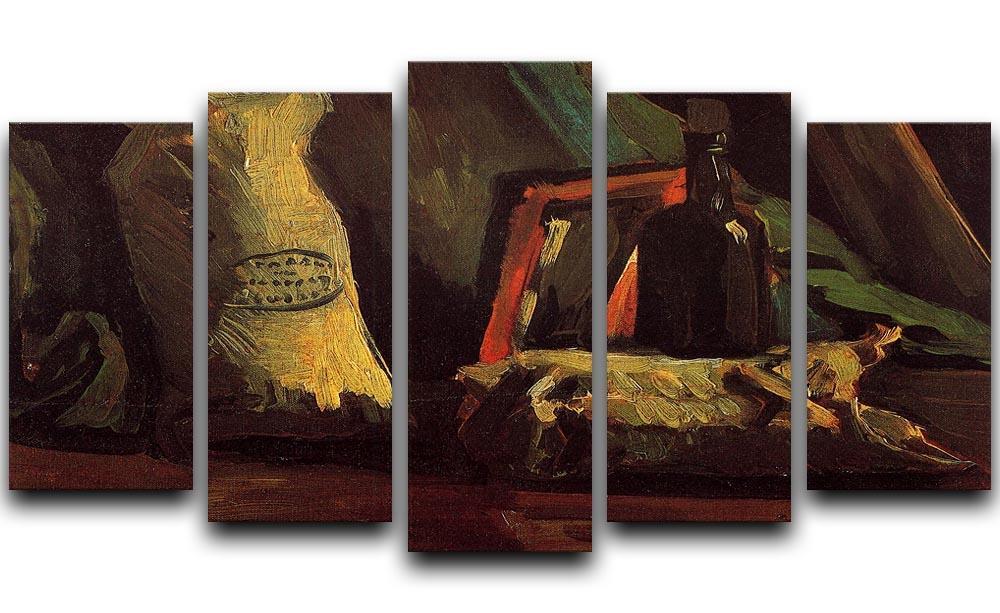 Still Life with Two Sacks and a Bottl by Van Gogh 5 Split Panel Canvas  - Canvas Art Rocks - 1
