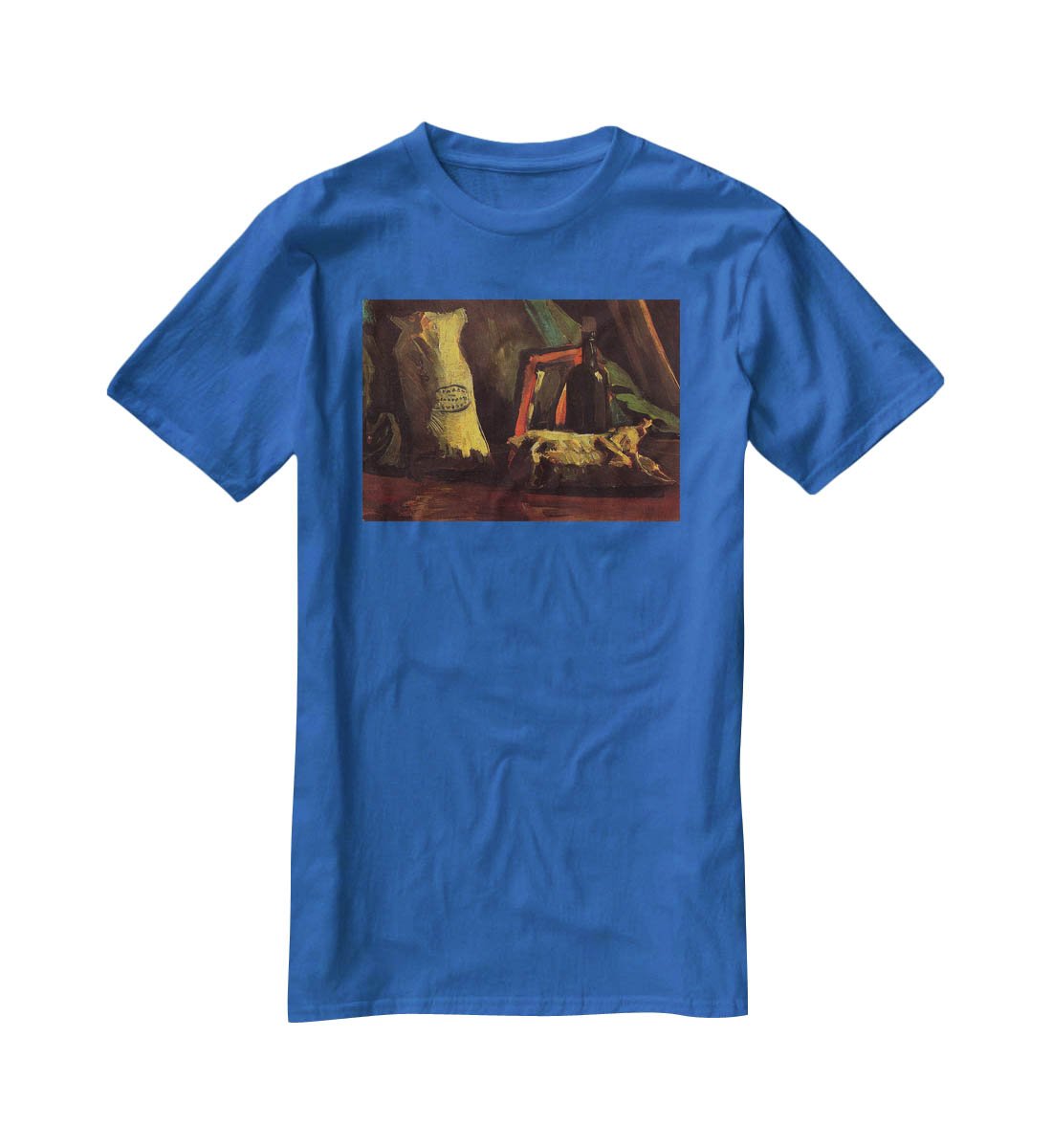 Still Life with Two Sacks and a Bottl by Van Gogh T-Shirt - Canvas Art Rocks - 2