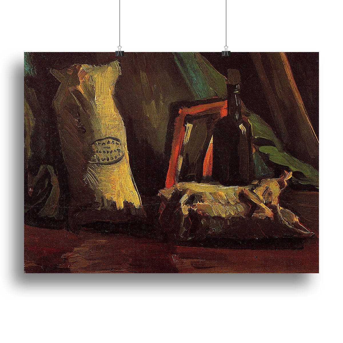 Still Life with Two Sacks and a Bottl by Van Gogh Canvas Print or Poster