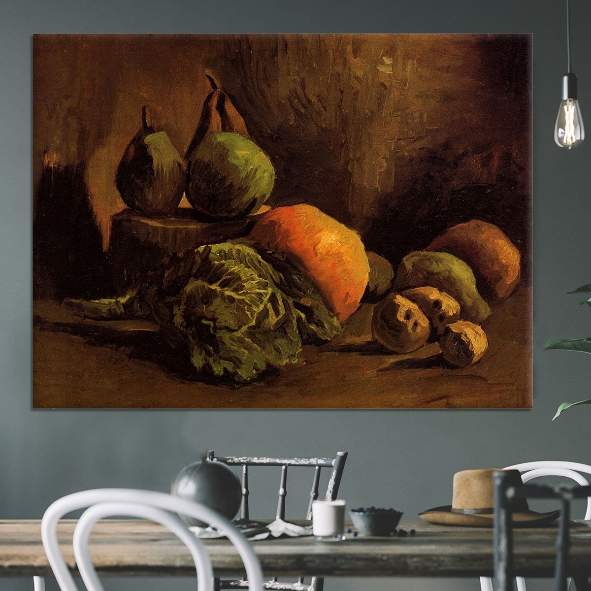 Still Life with Vegetables and Fruit by Van Gogh Canvas Print or Poster