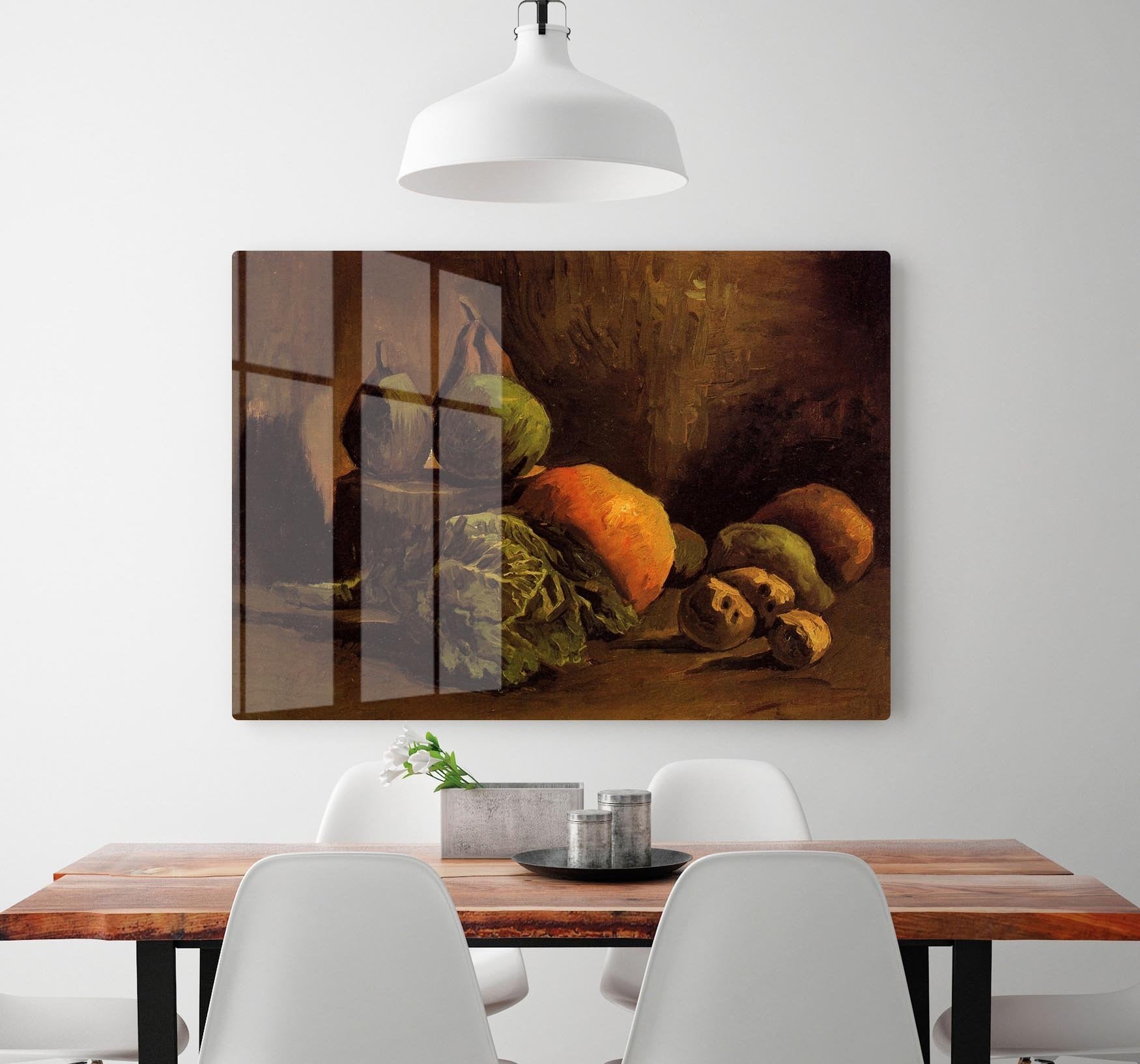Still Life with Vegetables and Fruit by Van Gogh HD Metal Print