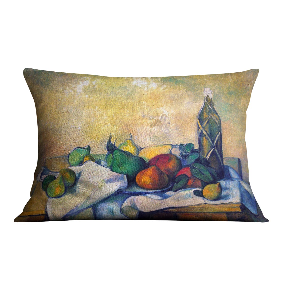 Still life Rum by Cezanne Cushion - Canvas Art Rocks - 4